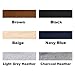 TERSE Headbands for Women Short Hair Non Slip Elastic Sweat Hairbands Soft Fabric Hair Bands Workout Yoga Running Sport Thin Hairwrap for Girls