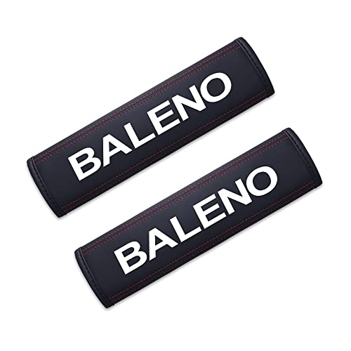 AWRDFCGB 2er Baleno Gurtpolster Schwarz/Weiß