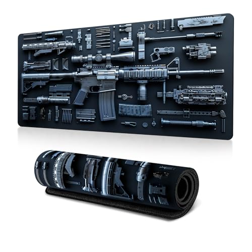 ANIS · KEBBR Large Gaming Mouse Pad Military Weapon Pattern...