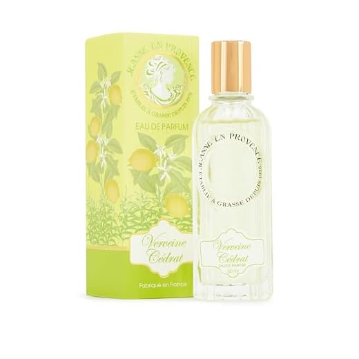 JEANNE EN PROVENCE - Parfum Femme Verveine Cédrat - Eau de parfum - Flacon Vaporisateur 60 ml - Fabriqué en France à Grasse