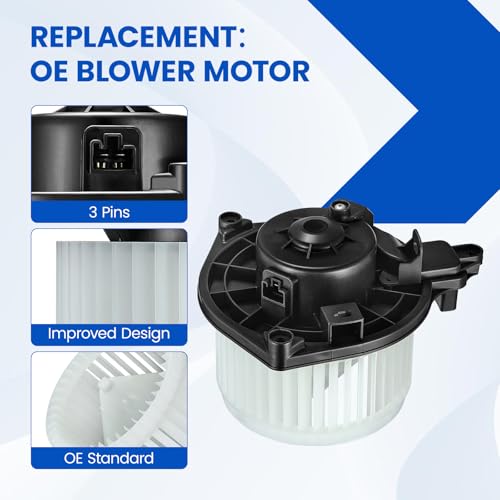 Image of HVAC Blower Motor 700188 Compatible with Toyota Tacoma 2005-2015 2.7L L4 /4.0L V6, A /C Blower Motor Assembly for 75846, 87103-04044, PM9297, TO3126117, 871030C051, 8710304043
