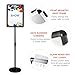 SCZS Sign Holder Stand 11x17 inch-Adjustable Floor Sign-Stand Holder-Poster Stand Snap Open Frame ,Signage Stand Display for Schools,Restaurants,Exhibition hall.（Black-1P）