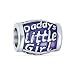 Bling Jewelry Mots en émail Rose Disant pères Amour de la Fille Papas Petite Fille Charm Perle pour Adolescent .925 Argent Sterling Convient au Bracelet européen