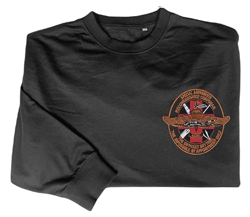 Special amphibious reconnaissance corpsman sarc embroidered shirt Black2