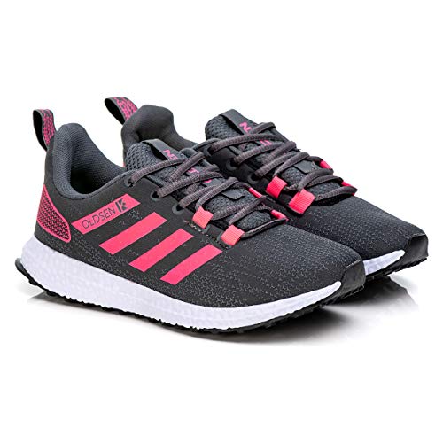 Tenis Feminino Oldsen Insanity Confortavel Dia A Dia Treino Corrida Caminha (37, CINZA ROSA)