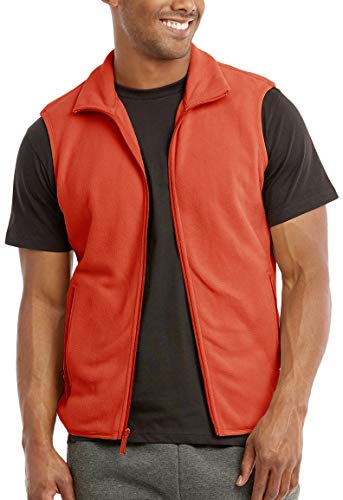 Image of ToBeInStyle Men's Zip Up Sleeveless High Collar Polar Fleece Vest