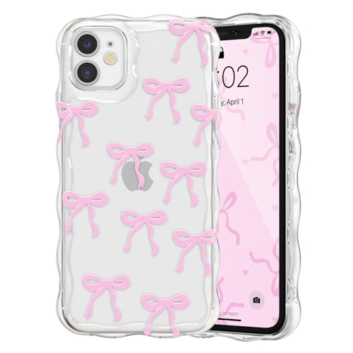 Coque iPhone 12 silicone antichoc à vague bouclée esthétique pour une prise en main sûre