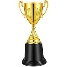 Gold Awards Trophy, Fun Gold Plastic Trophies, Cup Rewards Winning Prize for Sports Tournaments Birthday Party Competitions Spelling Bee