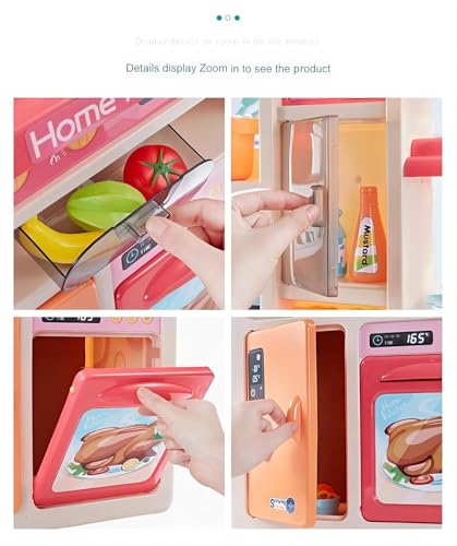 Image of Kids Kitchen Play Set with Lights & Sounds (81pcs)