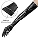 Luwint Long Black Leather Gloves, Women Shiny Latex Gloves for Costume Dress Opera Party Cosplay