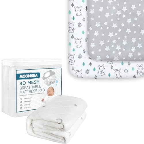 Image of Pack and Play Sheets and Waterproof Pack N Play Mattres