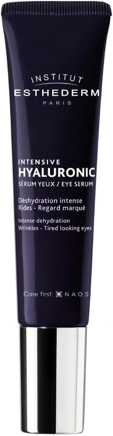 Institut Esthederm Intensive Hyaluronic Eye Contour Serum, Aging Eye Serum for Wrinkles, Fine Lines and Dehydrated Skin
