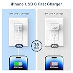 iPhone Charger Fast Charging,20W PD USB C Wall Charger 4 Pack with 6FT Fast Charging Cable - Fast Charger for iPhone 14/14 Pro Max/13/13 Pro/12/12 Pro/11/11 Pro/XS, iPad - Image 5