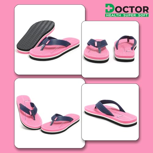 Image of DOCTOR HEALTH SUPER SOFT Women & Acupressure Slippers | Flip-Flops | Women & Girls Slippers | Comfortable & Lightweight | Soft Foot Massager | All Day Wear Acupressure Slipper