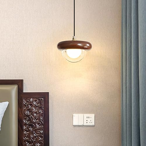 Lustre petite taille design bois pour illuminer vos soirées