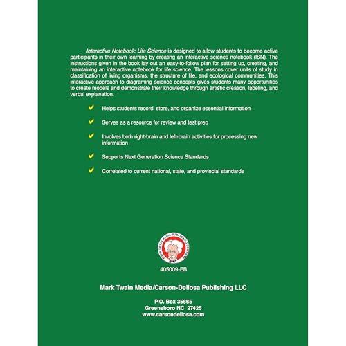 Interactive Notebook: Life Science, Grades 5 - 8