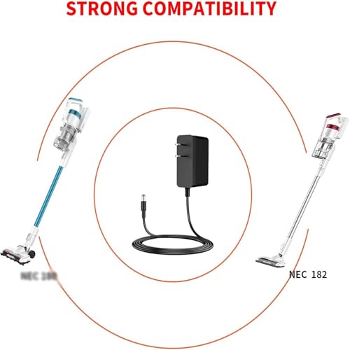 MEROM MC2805A Charger Compatible with Eureka RapidClean Pro Stylus Lightweight Cordless Vacuum Cleaner NEC182 NEC185 NEC186 NEW400 Power Cord Adapter Replace MC2805A Charger - Thumbnail 6