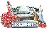 MUYU Craft Salou - Imán para nevera de España, recuerdo de viaje, decoración de nevera, calcomanía magnética 3D, colección Craft