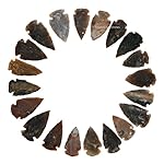 Amazing Gemstone 20 Pieces Fancy Jasper Arrowhead Bulk, Crystal and Healing Stone Flint Rock Arrow Head - 1 to 1.5 Arrowheads for DIY Project Craft Point Jewelry Making