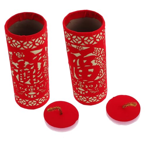 TOBBOMEY Decoración Año Chino Simulación Petardos Adorno Papel Resistente para Hogar Oficina Restaurante Fiesta