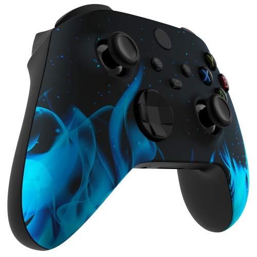 Vista 4 de Wireless Controller for Microsoft Xbox Series XS & Xbox One - Custom Soft Touch Feel - Custom Xbox Series XS Controller (Blue Fire)