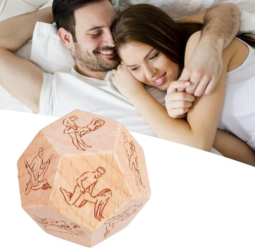 Dés de décision geste de rendez-vous et de nuit, pimentez votre vie amoureuse, rendez-vous galant, 18 poses de yoga passionnantes - Dés coquins - Dés amusants pour la Saint-Valentin pour elle et lui -