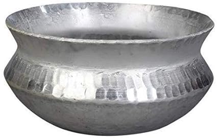 Aluminium Belly Shaped Handi Sipri for Cooking Biryani Rice Pot Degda 4 Liter
