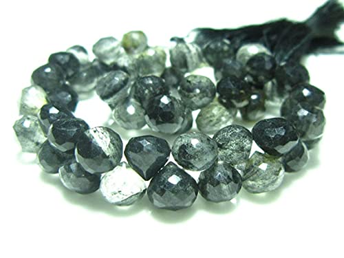 Moss Quartz Faceted Onion briolette de 6mm pour création de bijoux faits main