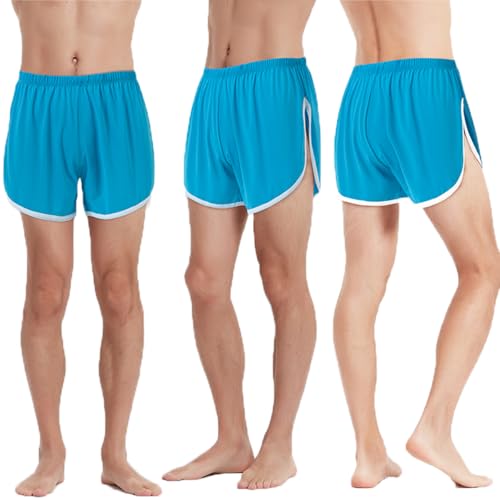 ZONBAILON Men's Boxer Shorts Loose Split Side Sexy Breathable Underwear Shorts M L XL 2XL 3XL2