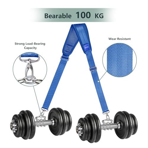 Image of 67 Inch Shoulder Straps, Soft with Ultra-Thick Fixed Shoulder Pad, Two Way Independently Adjustable Buckle Replacement Straps for Laptop Bag Messenger Bag Tool Bag Luggage,Blue