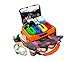 Lightning X Fully Stocked X-Tuff Modular Oxygen Trauma Bag w/ Removable Organizer Pouches for EMS/EMT + First Responder - Orange