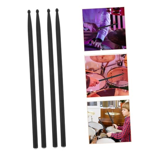 Baquetas Toddmomy 4 piezas de fibra de carbono negras miniatura 7