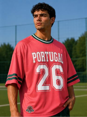 Image of Pump'd Unisex Oversized Round Neck Jersey Tshirt | Graphic Tees | Supreme Comfort | Effortless Style Oversized T Shirt for Men & Women | Football Jersey | Addition | 2026
