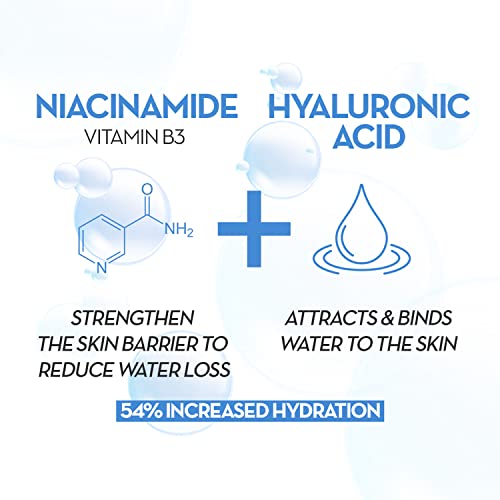 Image of Olay Hyaluronic Face Serum with Niacinamide l Intense Hydration l Dewy Glow & Smooth Texture l Normal, Oily, Dry & Combination Skin l Parabens & Sulphate-free l 30ml