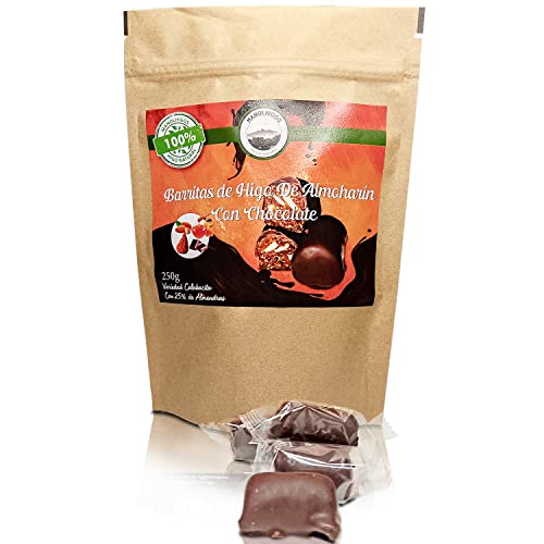 Manolhigos | Barritas de higos con chocolate | Barritas energéticas naturales | 250 gramos | Higos 100% naturales | Con chocolate negro | 25%+ almendras enteras | Almendras de España
