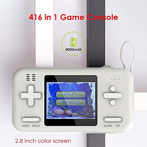 ZHZHUANG Handheld-Spielkonsole Und Tragbares Ladegerät Für Kinder Erwachsene, 416 Klassische Fc-Spiele Mit 8000Mah Fast… – Bild 3