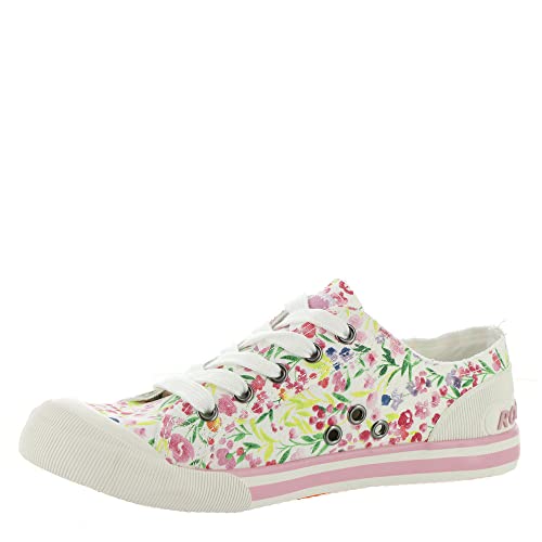 Rocket Dog Jazzin White Multi 6.5 M4