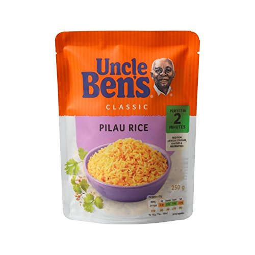 �f���x���Y�}�C�N���g�R��Pilau 250�O���� (Uncle Ben's) (x 2) - Uncle Bens Microwave Rice Pilau 250g (Pack of 2)