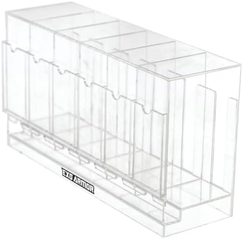 Exo Armor Acrylic 6 Slot Booster Pack Dispenser Pokemon, MTG, Yugioh, Sports, Baseball, Basketball, Football