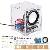 Heemol Mini Audio-Verstärker Production löt Bausatz Kit DIY Small Speaker Parts Small Power Amplifier Mit Acrylgehäuse.