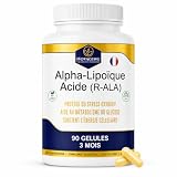 Acide Alpha-Lipoïque R-ALA 500mg 90 Capsules 100% Vegan 3 Mois de cure...