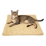 MINZHI 60 x 45 cm Waschbar thermodecke katzenkissen, Große hundematte, Hundebett waschbare hundematte, Waschbar hundekissen, Wärmend für Hunde und Katzen, Flauschig Katzenbett, waschbar, Tierwärmer