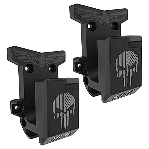 Aoanoko 2Pack Gun Wall Mount, Gun Rack with Absolutely Strong and Solid PA Material& Frosting Treatment Display Storage Organization System Unique Low Profile Design Withstand 300Lbs of Tension
