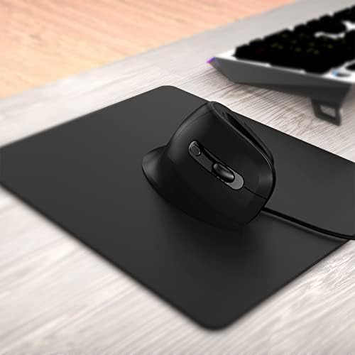 Tynerza Wired Ergonomic Silent Mouse, Vertical USB Wired Optical Mouse, 1200/2400/3200 DPI Portable Corded Office Mice for PC Computer Laptop Notebook, Reduces Right Hand/Wrist Pain - Not for Gaming