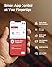 X-Sense Smart Wi-Fi Smoke Detector with Voice Alerts and 17 Locations, Fire Alarm, Fire Detector, 1.3 in (33 mm) Thick, XS0B-iR, 1 Pack
