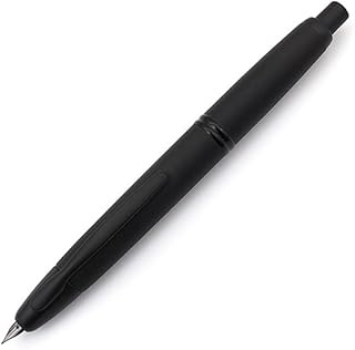 Pilot Vanishing Point Collection Retractable Fountain Pen, Matte Black Barrel, Blue Ink, Fine Nib (60580)