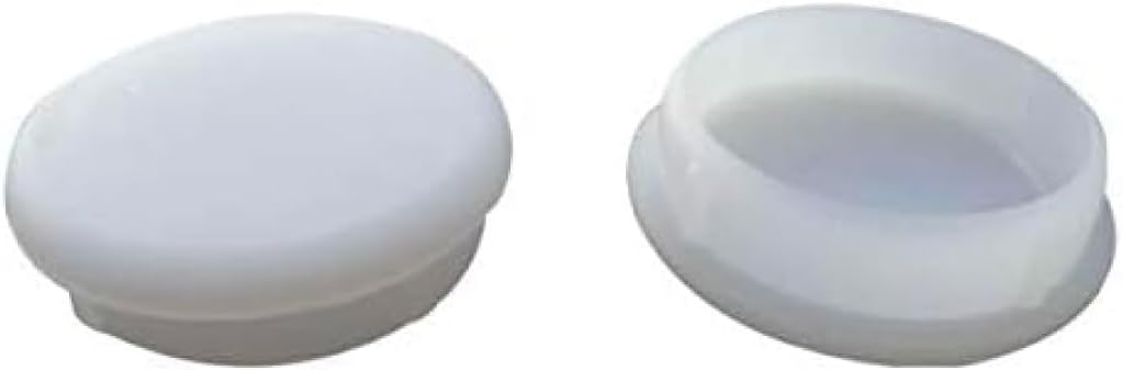 1-1/4" Deluxe Wrought Iron Chair Glides, Fits 1-1/4" Inside Diameter, Chair Leg Floor Protectors for Patio Furniture, White, Pack of 16