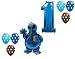 LoonBalloon COOKIE MONSTER Sesame Polka Dots #1 1st Birthday PARTY Mylar Latex BALLOON Set