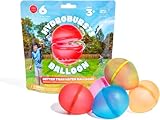 Hydroburst 6-pack Reusable Water Balloons by Relatable, For The Pool, Beach Toys And Outdoor Play Toys, Includes 6 Refillable Balloons