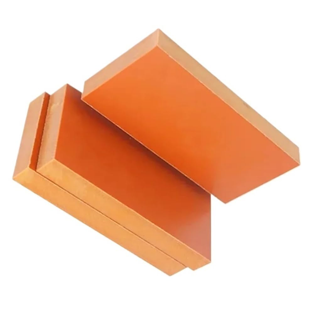 Thick 1-20mm Industrial Phenolic Resin Board, Orange Electric Wood Plate for Laboratory and DIY 1pc(200x250x12mm)